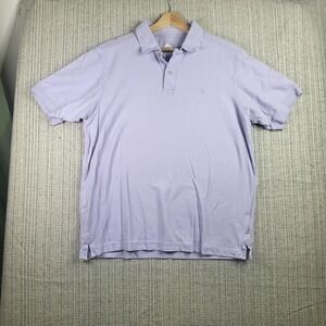 Tommy Bahama Polo Shirt Mens Large Purple Short‎ Sleeve Classic Casual Golf Top